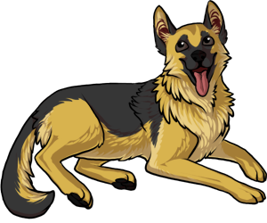 German Shepherd border=